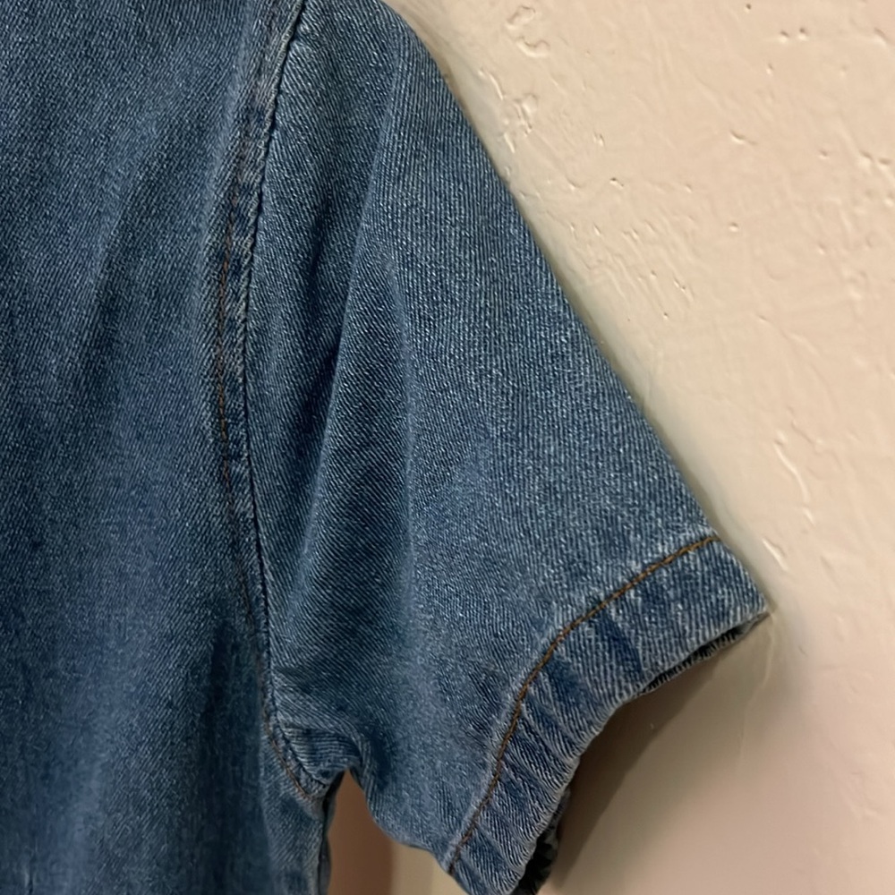 Polly denim belted shorts jumper - EUC - size 4 - Picture 7 of 8